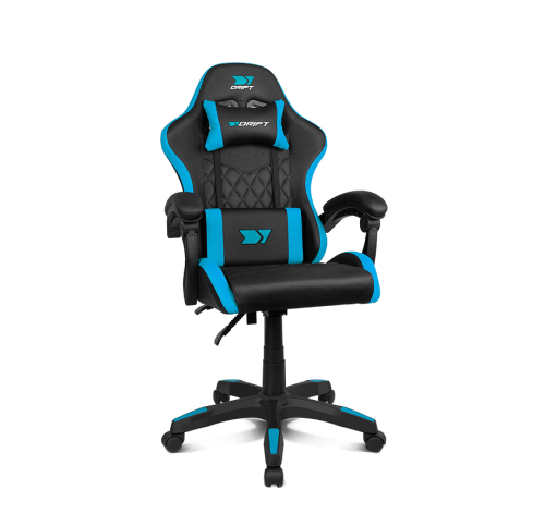 DRIFT DR35BL silla para videojuegos Silla para videojuegos de PC Asiento acolchado Negro, Azul
