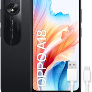 OPPO A18 4GB+128GB NEGRO + CABLE USB
