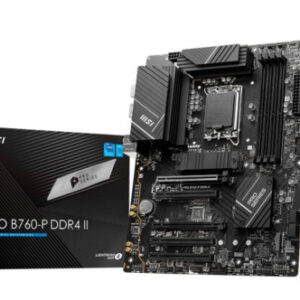 PLACA MSI PRO B760-P II,INTEL,1700,B760,4DDR5,128GB,HDMI+DP,4SATA+2M.2,4USB 3.2+2USB-C,2.5GB,ATX