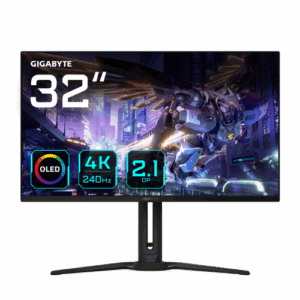 AORUS FO32U2P pantalla para PC 80 cm (31.5") 3840 x 2160 Pixeles 4K Ultra HD OLED Negro