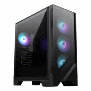 MSI MAG FORGE 320R AIRFLOW carcasa de ordenador Micro Torre Negro, Transparente