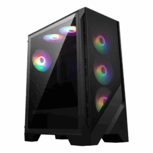 MSI MAG FORGE 120A AIRFLOW carcasa de ordenador Midi Tower Negro, Transparente