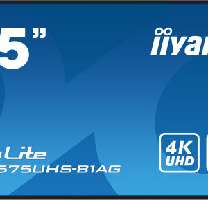 iiyama ProLite Pantalla plana para señalización digital 138,7 cm (54.6") LCD Wifi 500 cd / m² 4K Ultra HD Negro Procesador incorporado Android 11 24/7