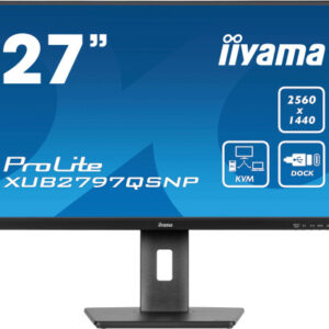 MONITOR IIYAMA PROLITE XUB2797QSNP 27" QHD 1440P - IPS, 100HZ, 1MS, SPEAKERS, DP