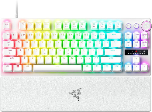 TECLADO RAZER HUNTSMAN V3 PRO (USA) TENKEYLESS BLANCO (RZ03-04981700-R3M1) - Imagen 5