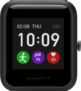 Amazfit Bip S Lite 3,25 cm (1.28") TFT 42 mm Digital 176 x 176 Pixeles Pantalla táctil Negro