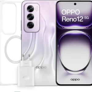 OPPO RENO 12 5G 256GB 12GB SILVER CASE/STIC/CAR 80W