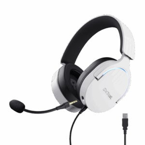 Trust GXT 490 FAYZO Auriculares Alámbrico Diadema Motocicleta USB tipo A Negro, Blanco