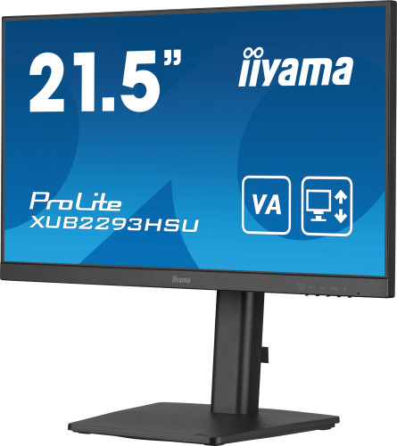 IIYAMA MONITOR IPS DE 21.5’’ SIN BORDES DE 3 LADOS Y CON CONCENTRADOR USB, FRECUENCIA DE ACTUALIZACIÓN DE 100HZ Y CON SOPORTE AJUSTABLE EN ALTURA - Imagen 6