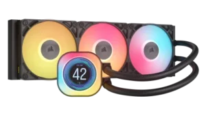 Corsair iCUE LINK TITAN 360 RX LCD Procesador Refrigerador de aire 12 cm Negro 1 pieza(s)