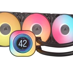 Corsair iCUE LINK TITAN 360 RX LCD Procesador Refrigerador de aire 12 cm Negro 1 pieza(s)