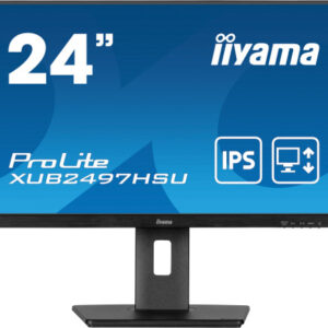 IIYAMA PANTALLA 24" IPS CON SOPORTE REGULABLE EN ALTURA Y FRECUENCIA DE ACTUALIZACIÓN DE 100HZ