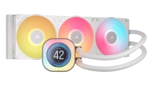 Corsair iCUE LINK TITAN 360 RX LCD Procesador Refrigerador de aire 12 cm Blanco 1 pieza(s)