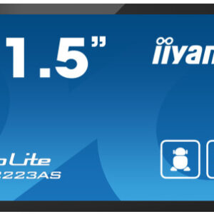 IIYAMA 21,5" PANEL-PC ANDROID 12, SOC RK3399 4GB, 32GB, PCAP BEZEL FREE 10-PTOUCH, 1920X1080, VA PANEL, SPEAKERS, WIFI, BT5.2, MICRO-SD SLOT, USB 2X 2.0 1X 3.2, MINI-JACK (MIC/HEADPHONE), HDMI-OUT, 350CD/M, CABLE COVER, GOOGLE GMS (TW2223AS-B2)