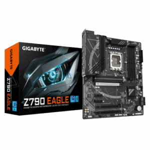 GIGABYTE Z790 EAGLE Placa base - Compatible con procesadores Intel Core de 14ª generación, VRM de 12+1+1 fases, hasta 7600 MHz DDR5 (OC), 3xPCIe 4.0 M.2, LAN 2,5 GbE, USB 3.2 Gen 2