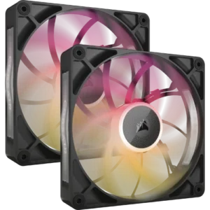 Corsair iCUE LINK RX140 MAX RGB Carcasa del ordenador Ventilador 14 cm Negro 2 pieza(s)