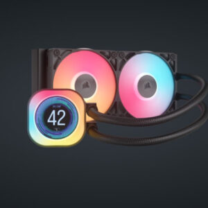 Corsair iCUE LINK TITAN 240 RX LCD Procesador Refrigerador de aire 12 cm Negro 1 pieza(s)