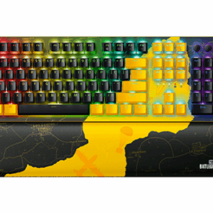 Razer Huntsman V2, PUBG: BATTLEGROUNDS Edition teclado Juego USB QWERTY Inglés de EE. UU. Negro, Amarillo