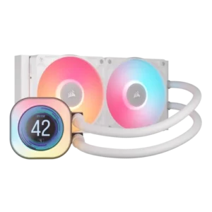 Corsair iCUE LINK TITAN 240 RX LCD Procesador Refrigerador de aire 12 cm Blanco 1 pieza(s)
