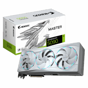 GIGABYTE AORUS GeForce RTX 5090 MASTER ICE 32G Tarjeta Gráfica - 32GB GDDR7, 512 bits, PCI-E 5.0, XXXX MHz Frecuencia Base, 3 x DP 2.1a, 1 x HDMI 2.1b, NVIDIA DLSS 4, GV-N5090AORUSM ICE-32GD