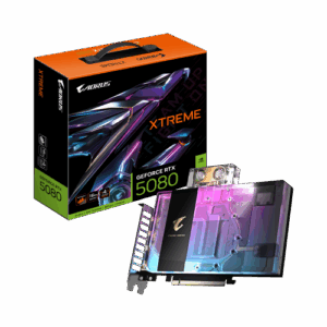 GIGABYTE AORUS GeForce RTX 5080 XTREME WATERFORCE WB 16G Tarjeta Gráfica - 16GB GDDR7, 256 bits, PCI-E 5.0, 2805MHz Core Clock, 3 x DP 2.1a, 1 x HDMI 2.1b, NVIDIA DLSS 4, GV-N5080AORUSX WB-16GD