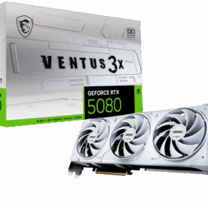 MSI VENTUS GEFORCE RTX 5080 16G 3X OC WHITE tarjeta gráfica NVIDIA 16 GB GDDR7