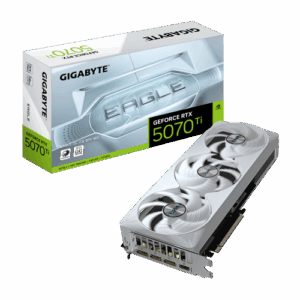 GIGABYTE GeForce RTX 5070 Ti EAGLE OC ICE SFF 16G Tarjeta Gráfica - 16GB GDDR7, 256 bits, PCI-E 5.0, XXXX MHz Core Clock, 3 x DP 2.1a, 1 x HDMI 2.1b, NVIDIA DLSS 4, GV-N507TEAGLEOC ICE-16GD