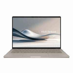ASUS Zenbook A14 OLED UX3407QA-QD283W Copilot+ PC - Ordenador Portátil 14" WUXGA (Qualcomm Snapdragon X (X1-26-100), 32GB RAM, 1TB SSD, Adreno GPU, Windows 11 Home) Beige Zabriskie - Teclado QWERTY español