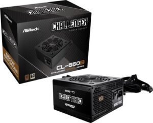 FUENTE ALIMENTACION ASROCK CL-550B,PSU,550W,80 PLUS BRONZE,120MM,ACTIVE PFC,PCI-E (6+2 pin)x4,SATA (5 pin)x4
