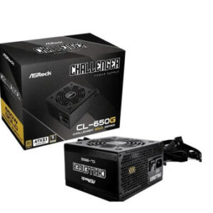 FUENTE ALIMENTACION ASROCK CL-650G,PSU,650W,80 PLUS GOLD,120MM,ACTIVE PFC,PCI-E (6+2 pin)x4,SATA (5 pin)x4