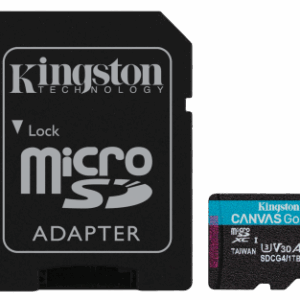 Kingston Technology Tarjeta microSDXC Canvas Go Plus Gen4 de 1 TB, 200 MB/s, A2 U3 V30 y adaptador