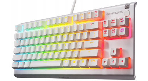 TECLADO STEELSERIES APEX 3 TKL (USA) BLANCO (64819) - Imagen 2
