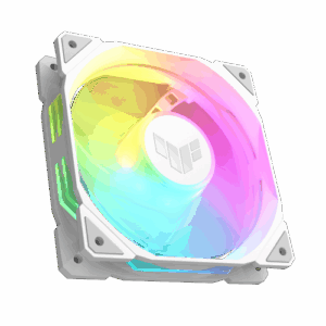 ASUS TUF GAMING TR120 ARGB REVERSE 1-pack White Carcasa del ordenador Refrigerador de aire 12 cm Blanco