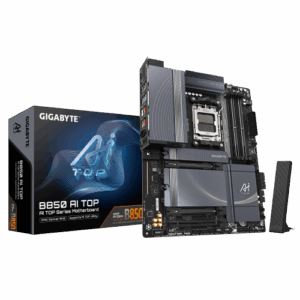 PLACA GIGABYTE B850 AI TOP,AMD,AM5,B850,4DDR5,256GB,1HDMI+USB-C,4SATA3+3M.2,2X10GBELAN+WIFI7+BT5.4,7USB3.2,ATX