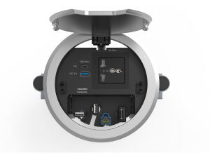 Kramer Electronics RTBUS-28XL Universal Negro, Plata Corriente alterna Carga rápida Interior