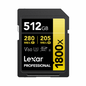 Lexar Professional 1800x 512 GB SDXC UHS-II Clase 10