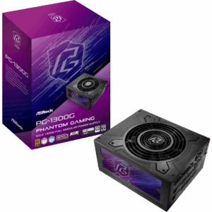 Asrock Phantom Gaming PG-1300G unidad de fuente de alimentación 1300 W 20+4 pin ATX ATX Negro