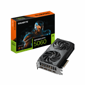 GIGABYTE GeForce RTX 5060 WINDFORCE OC 8G Tarjeta Gráfica - 8GB GDDR7, 128bit, PCI-E 5.0, 2512 MHz Frecuencia del núcleo, 3 x DisplayPort, 1 x HDMI, GV-N5060WF2OC-8GD