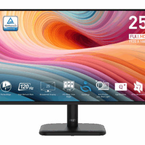 MSI MONITOR PRO MP251L E2. 24.5" PLANO. IPS. 1920x1080. 120Hz. NEGRO.