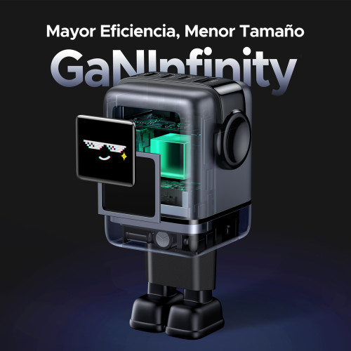 Ugreen 45515B cargador de dispositivo móvil Ordenador portátil, Teléfono móvil, Portátil, Batería portátil, Teléfono Gris Corriente alterna Carga rápida Interior - Imagen 8