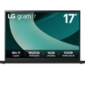 LG Gram 17Z90T Intel Core Ultra 7 255H Portátil 43,2 cm (17") WQXGA 32 GB LPDDR5x-SDRAM 1 TB SSD Wi-Fi 7 (802.11be) Windows 11 Home Español Negro