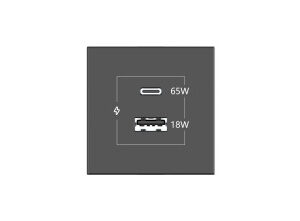 KRAMER CONNECT - ROOM CONNECTIVITY BLACK USBC 65W PORT AND U