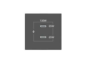 KRAMER CONNECT - ROOM CONNECTIVITY BLACK 2 PORTS USBC 130W (