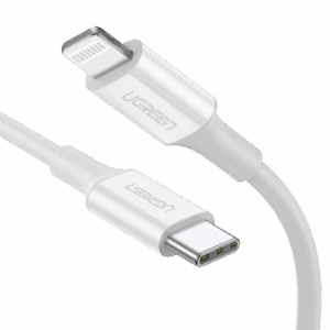 Ugreen 10493 cable de conector Lightning 1 m Blanco