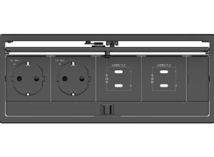 Kramer Electronics T-IN4-REC2(B) Negro