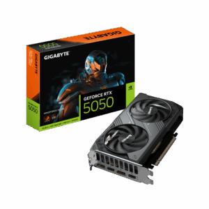 GIGABYTE GeForce RTX 5050 WINDFORCE OC 8G Tarjeta Gráfica - 8GB GDDR6, 128bit, PCI-E 5.0, 2587MHz Frecuencia del núcleo, 2 x DP, 2 x HDMI, NVIDIA DLSS 4, GV-N5050WF2OC-8GD