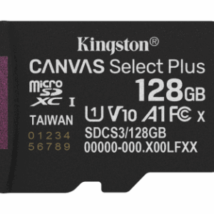 Kingston Technology 128GB micSDXC Canvas Select Plus Gen3 150R A1 (Adaptador de SD no incluido)