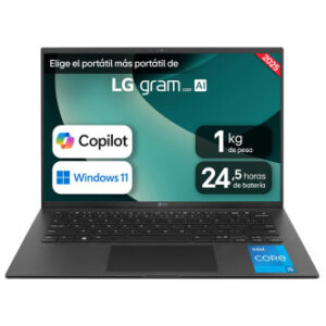 LG 14Z90RU-G.AP55B ordenador portatil Intel® Core™ i5 i5-1334U Portátil 35,6 cm (14") WUXGA 16 GB LPDDR4x-SDRAM 512 GB SSD Wi-Fi 6E (802.11ax) Windows 11 Pro Inglés Negro