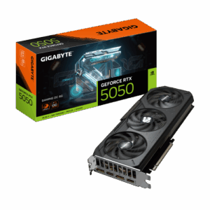 GIGABYTE GeForce RTX 5050 GAMING OC 8G Tarjeta Gráfica - 8GB GDDR6, 128bit, PCI-E 5.0, 2632MHz Frecuencia del núcleo, 2 x DP, 2 x HDMI, NVIDIA DLSS 4, GV-N5050GAMING OC-8GD
