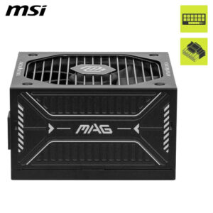 FUENTE ALIMENTACION MSI MAG A750GLS PCIE5,PSU,750W,80 PLUS GOLD,MODULAR,120MM,ACTIVE PFC,PCI-E 5.0 (16 PIN)X1,PCI-E (6+2 PIN)X4,SATA (15 PIN)X5
